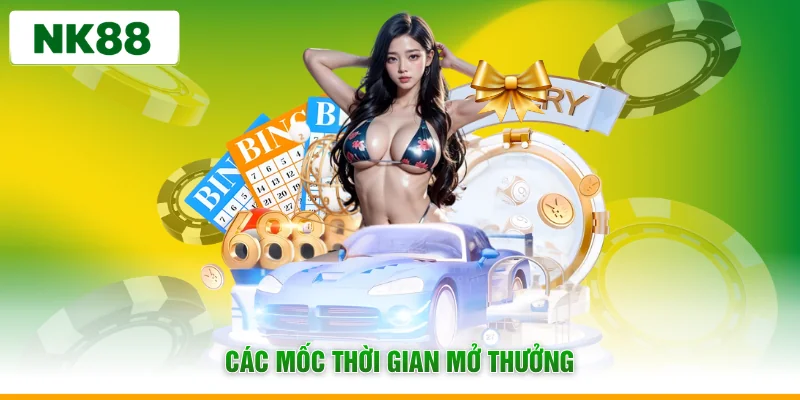Các mốc thời gian mở thưởng